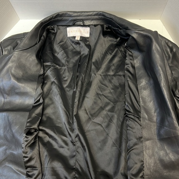 NEW Marybelle Faux Leather Cropped Moto Jacket Size 4X - Picture 4 of 11